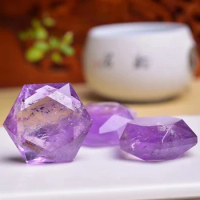 Natural Stone Quartz Crystal Pendant Natural Amethyste Big Satellite Pendant Facets Chakra Healing With
