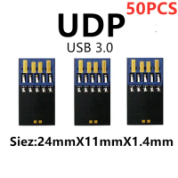50PCS wholesale UDP USB 3.0 chip memory flash 4G 8G 16G 32G 64GB 128GB Long U disk semi-finished Universal chip pendrive Factory