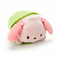 小禮堂 帕恰狗 迷你和菓子絨毛玩偶娃娃《粉綠.櫻花》擺飾.玩具