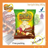 Kusuka keripik singkong Barbeque / BBQ / Cassava Chips Barbeque 180grm