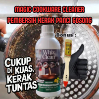 Whiz Clean Pembersih Kerak Panci Wajan Gosong Magic Cookware Cleaner 500ml + Sarung Tangan dan Kuas