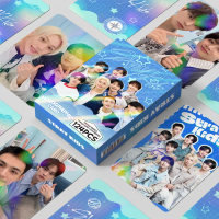 การ์ด Lomo เลเซอร์โฮโลแกรม, 124 ชิ้น, การออกแบบ KARMA สำหรับ STRAY KIDS, HyunJin และ Felix ATEEZ, กา
