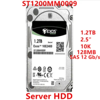 New Original HDD For Seagate 1.2TB 2.5" 10K SAS 12 Gb/s 128MB 10000RPM For Internal Hard Disk For Server HDD For ST1200MM0009