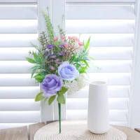 1PC Simulated Flower Vase, Commercial Office Desktop, Windowsill, Foyer, Garden, Courtyard, Floral And Home Decoration