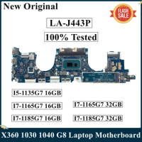 LSC Refurbished For HP EliteBook X360 1030 1040 G8 Laptop Motherboard LA-J443P I5-1135G7 I7-1165G7 I7-1185G7 CPU 16GB 32GB RAM