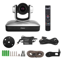 Aibecy Full HD 1080P Webcam Video Conference Cam Fixed Focus Wide Viewing USB Remote Control for Business Live Meeting Recording