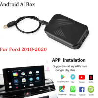 USB Android TV Box Wireless CarPlay For Ford Mustang Fiesta Focus Taurus Escape Fusion Transit Edge Explorer Expedition F-150