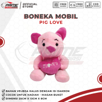 Bantal Mobil Boneka Piglet Pig Love