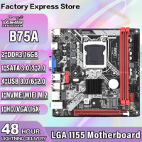 B75 Motherboard LGA 1155 DDR3 Memory SATA III USB 3.0 For Intel LGA1155 Core i7 i5 i3 Celeron CPU Desktop Mainboard Placa Mae