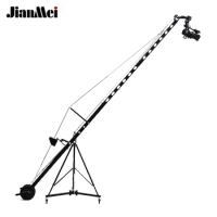 Jianmei PortablXF64-4M Camera Rocker Jib Crane Boom Crane Electric Pan Tilt Controller 360 Degree Rotary Stabilizer Portable JIB