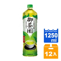 御茶園 日式綠茶-無糖 1250ml (12入)/箱【康鄰超市】