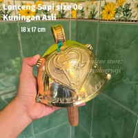 Lonceng Sapi Kuningan 06 JUMBO Bel Pagar Besar Lonceng BRASS kuningan no.6 Kluntung genta no6 Brass 