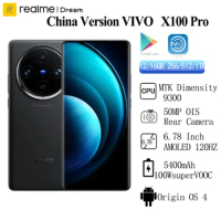 Original VIVO X100 Pro 100W SuperVOOC 5400mAh 6.78" 120HZ AMOLED Dimensity 9300 50MP Rear Camera NFC OTA OTG China Version