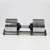 Customizable electroplating 40kg adjustable dumbbell 90lbs fitness equipment use for gym home
