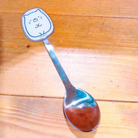 真愛日本 不鏽鋼造型湯匙 貓咪 角落生物 角落小夥伴 不鏽鋼 餐具 湯匙 兒童餐具 上學 幼稚園 嬰兒 幼兒園 20100600007