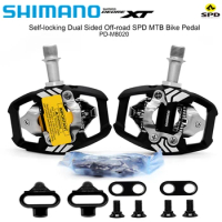 Shimano DEORE XT PD- M8020 Bike Pedal SPD Pedal with SH51 Cleats Mountain MTB Racing Class Self-Locking Original Pedals