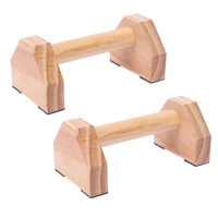 Wooden Parallettes Set Push-up Parallel Bars Stretch Double Rod Stand  Calisthenics Handstand Anti Gravity Fitness Equipment F20 - AliExpress