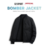Áo khoác bomber nam S2 SPORT 2 lớp vải gió chần bông cao cấp đứng form giữ ấm tốt - AP03