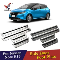 Stainless Steel For Nissan Note E13 2021 2020 Side Door Sill Scuff Foot Plate Car Accessories