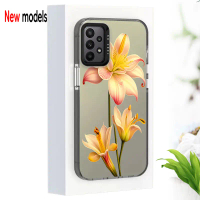 Sarung Samsung A23 4G / A23 5G, sarung mewah ringkas, bunga, kalis kejutan, sarung telefon