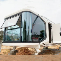 Luxury Durable Mobile Tiny Hotel, Prefabricated Space Capsule Container House, Holiday village Villa
