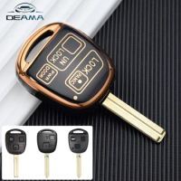 TPU Car Key Case for TOYOTA Avensis Camry Corolla for Lexus ES330 RX330 GS300 Fob Protect Remote Key Shell Accessories