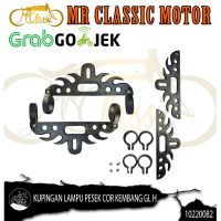Kupingan Pangkon Lampu CB/GL/MP Pesek Kembang Custom Variasi Hitam