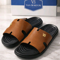 Van Borton Sandal Slipon Anak Unisex Original Kulit Asli Anti Slip Kode M110 & L110 Nyaman untuk Sek
