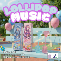 [HALAL] Permen Lolipop Musik Bentuk Gitar Rasa Buah Segar Kombinasi Stroberi dan Blueberry Untuk Sna