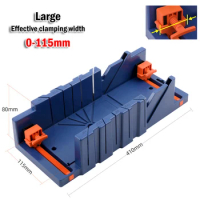 Mitre Saw Box Inclined/45/90 Degree Cutting Blue ABS Plastic Clip For Architectural Working Woodworking Hand Tool Accessories