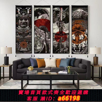 【台灣公司 可開發票】日式紋身店墻面掛畫刺青浮世繪日本裝飾畫居酒屋壽司店武士班若