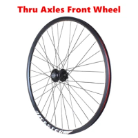 Bicycle Front Wheel Thru Axles 100x15mm 24Inch 26Inch 27.5Inch 29Inch Aluminum Alloy 36 Holes Rim Disc-brake MTB Bike