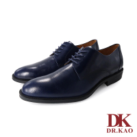 【DK 高博士】素面尖頭空氣紳士皮鞋 86-8048-73 深藍
