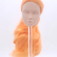 Fashion Royalty Orange Hair Rerooted Poppy Parker Integrity Blank Face 1/6 Scale Doll Head