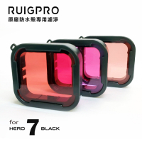 RUIGPRO睿谷 GoPro Hero 7 原廠防水殼專用濾鏡 三色濾鏡套組