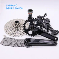 SHIMANO DEORE M6100 Groupset MTB Mountain Bike Groupset 1x12S-Speed 32T 170 175mm 10-51T Rear Derailleur Shift Lever chain