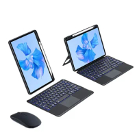 Keyboard for Huawei MatePad Pro 12.6 Case 2021 WGR-W09 Backlight Touchpad Keyboard Spanish Russian Arabic Keyboard Cover