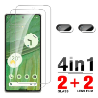4in1 Tempered Glass Case For Google Pixel 7 6.3inch Screen Protector For Google Pixel 7 Pixel7 5G Camera Lens Protective Film