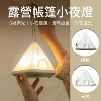 【SHANER】帳篷造型燈(超趣味帳篷造型營燈/雙色可選/智能定時功能)