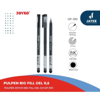 Pulpen joyko big fill gel 0 5mm  BallPoint Joyko Biru Hitam