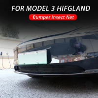 For Tesla Model 3 Highland 2023 Car Lower Bumper Insect Net Anti Dust Garbage Proof Inner Grill Cover Decoration Net Accessories