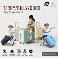 New Koper Stroller Duduk Anak Trolley Troli Cheerkids Kabin 20 18 22 Inch Luxes Luggage Cabin Qbox Q