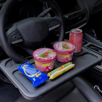 Car Table Holder Steering Wheel Car Laptop Computer Desk Mount Stand Table Eat Work Cart Drink Food Coffee Goods Holder Tray