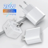 PD 20W Fast Charger EU US UK Original Power Adapter Mini Quick Charging for Airpods iPhone 14 Pro Max 13 12 11 X XS XR 8 Plus