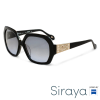 【Siraya】『完美修飾臉型』太陽眼鏡 方框 膠框施華洛世奇水晶 德國蔡司 HILI 鏡框