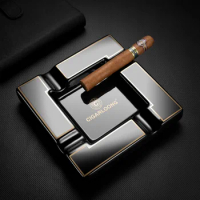 Luxury Cigar Ashtray Ceramic Cigar Ashtray Holder 4 Slot Cigarette Cigar Ash Tray Smoking Accessories With Gift Box