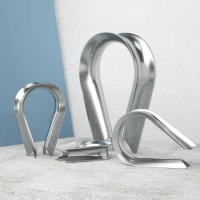 M1.5-M16 304 A2 Stainless Thimbles Ring Clamp Triangular Chicken Heart Ring Cable Wire Rope Clamp Protective Sleeve Accessories