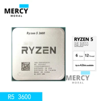 AMD Ryzen 5 3600 CPU Processor New R5 3600 3.6GHz Six-core 12-Thread 100-000000031 65W Socket AM4 Suitable For