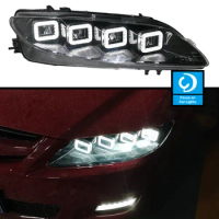 Car Front Headlights For Mazda 6 Mazda6 2004-2015 LED HeadLamp Styling Dynamic Turn Signal Lens Automotive Accessories Assembly