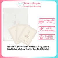 Sữa Rửa Mặt Byvibes Wonder Bath Lemon Chung Cleanser Sạch Sâu Dưỡng Da Sáng Khỏe Hàn Quốc Hộp 10 Gói